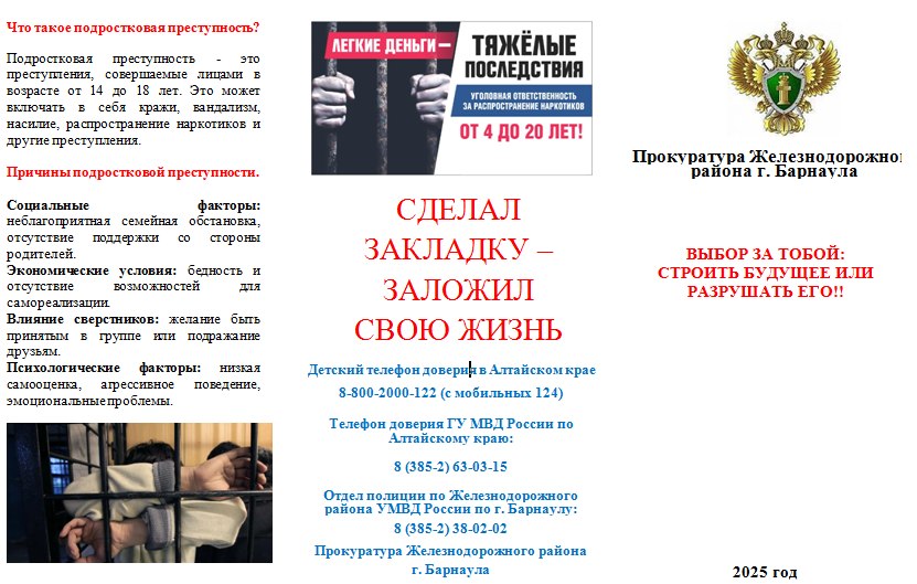 памятка о профилактике подростковой наркопреступности, правонарушениях среди несовершеннолетних..